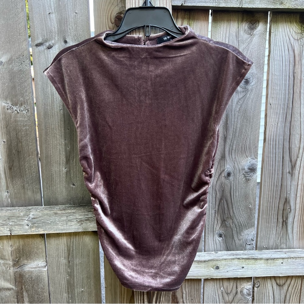Velvet Mock Neck Tank